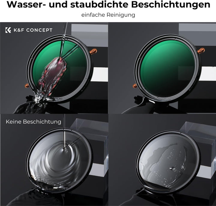 K&amp;F CONCEPT Nano-D Serie ND Filter 49mm CPL&amp;ND2-ND32 2 in 1 multifunktionaler Graufilter und CPL Fil
