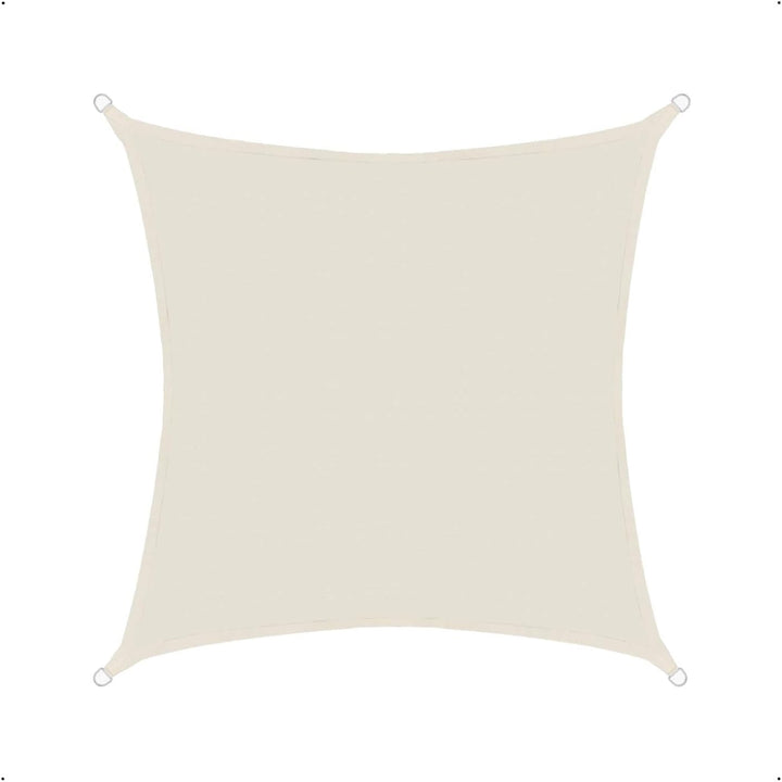 Sonnensegel luftdurchlässig 3m Quadrat Sonnenschutz HDPE - Cream Cream 3m quadrat HDPE, Cream 3m qua