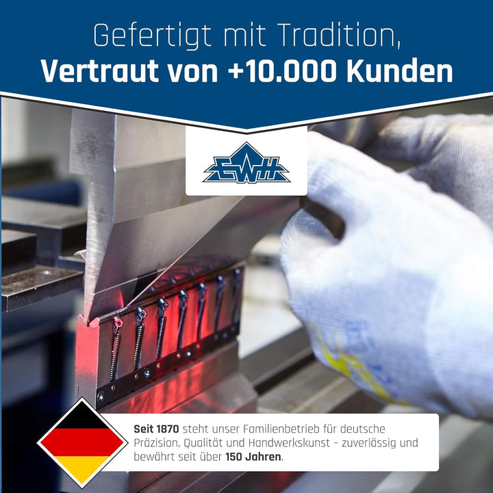 EWH Raketenofen aus 3 mm Stahl inkl. Grillplatte – Made in Germany - robuster Outdoor Holzofen zum K