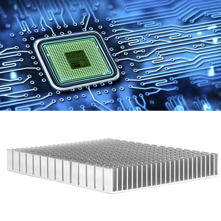 Eujgoov Aluminium Kühlkörper, PC Kühlrippen Heatsink 150x120x20mm Kühlung Kühlerkühlung für CPU Leis