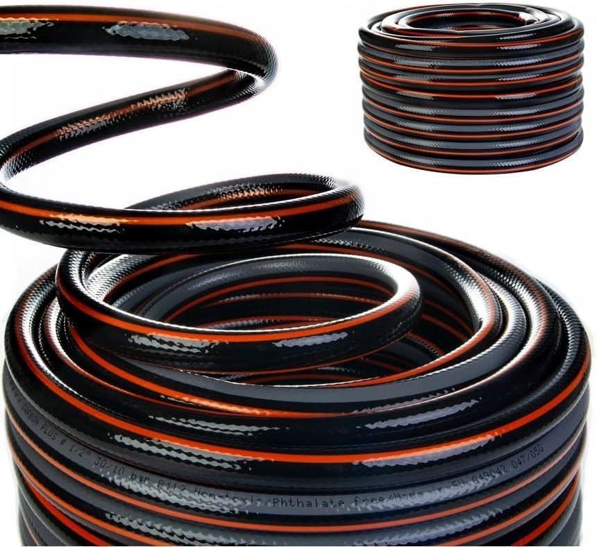 Gartenschlauch Schlauch Wasserschlauch Carbon 4 lagig Bewässerungsschlauch UV-beständig (1", Länge 2