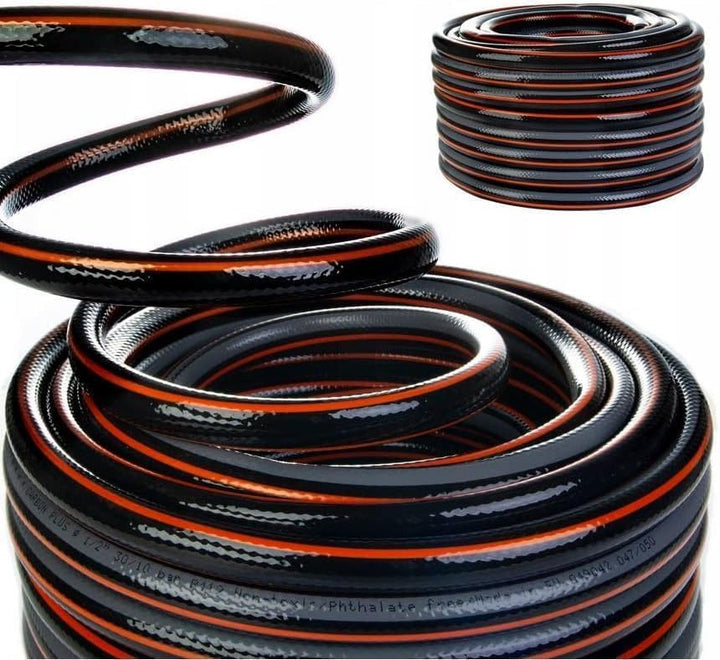 Gartenschlauch Schlauch Wasserschlauch Carbon 4 lagig Bewässerungsschlauch UV-beständig (1", Länge 2