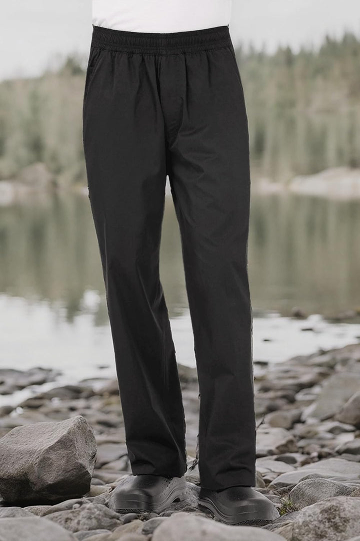 Chef Works BBLW Basic Herren Baggy Leichte Chef Hose, BBLW-BLK-S, S