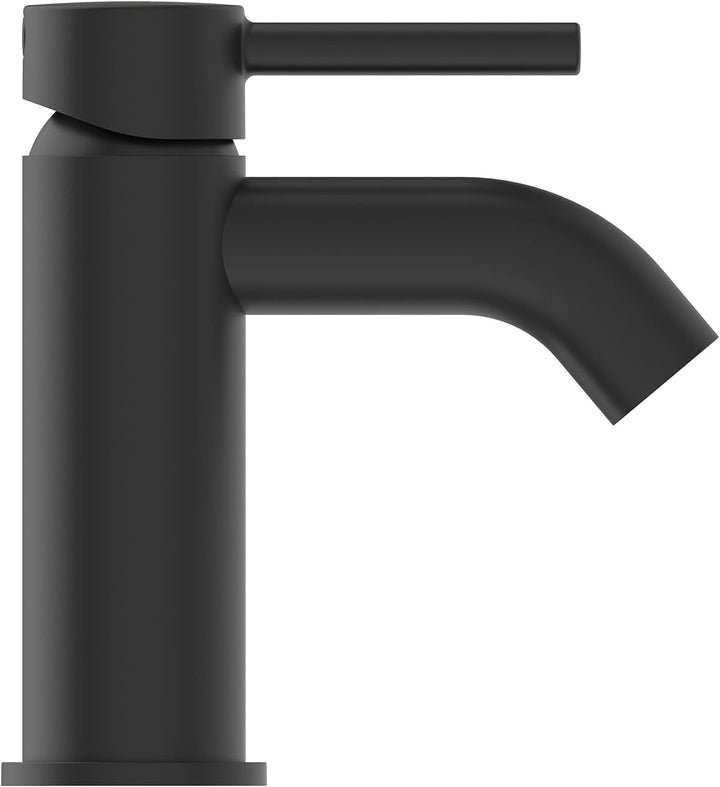 Ideal Standard BC822XG Ceraline Waschtischarmatur mit Push-Open Ventil, Bad-Wasserhahn mit Auslauf,