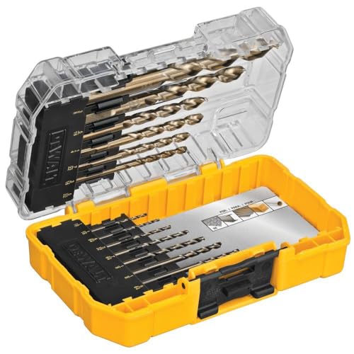 DEWALT Cobalt Bohrersatz mit Zentrierspitze, 14-teilig (DWA1240) Kobalt, Kobalt