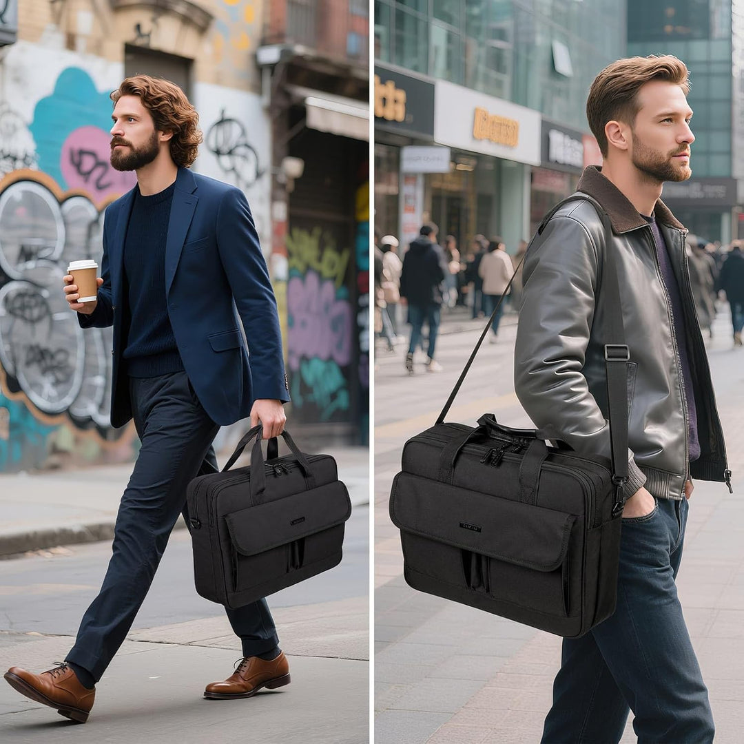 RAINYEAR Laptoptasche Multifunktionale Computertasche für 15,6-Zoll-Laptops | Reissfeste Umhängetasc
