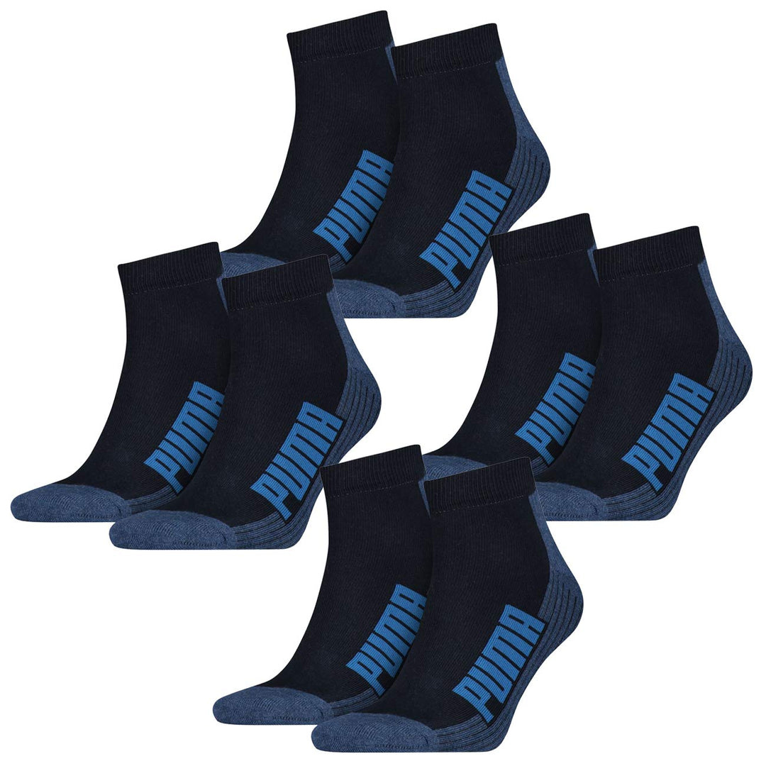 PUMA Unisex Herren Damen Quarter Socken BWT CUSHIONED 8er Pack Schwarz Weiss Blau Rosa 35-38 39-42 4