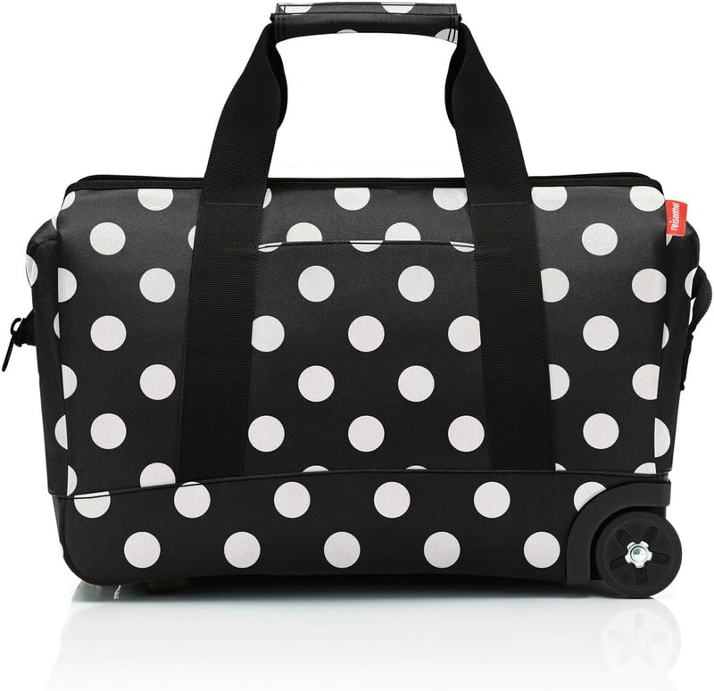 reisenthel allrounder Trolley frame dots white – Vielseitige Arzttasche auf Rollen für Reisen, Arbei