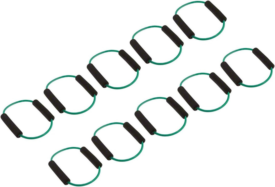Fitness Ring, 10er Set mittel - grün, mittel - grün
