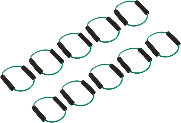 Fitness Ring, 10er Set mittel - grün, mittel - grün