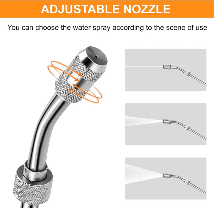 Sprühstab aus Metall,3/8 Zoll &amp; 1/4 Zoll Messing Barb Universal Sprühstab Ersatz,Hochdruckreiniger S