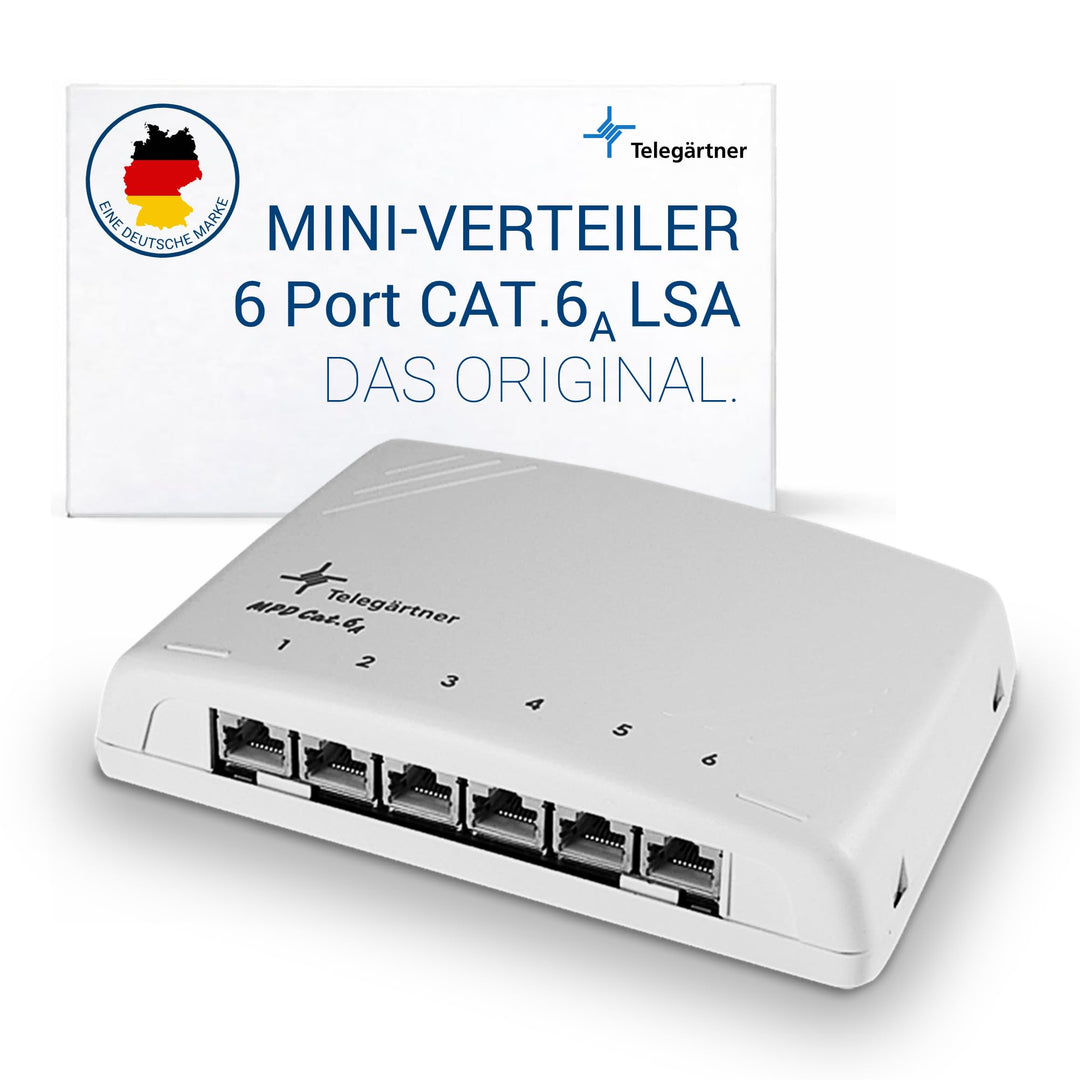 TELEGÄRTNER J02021A0051 Mini Verteiler geschirmt 6xR 100006988