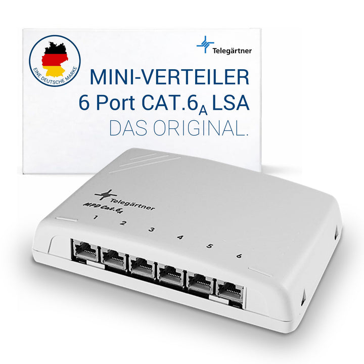 TELEGÄRTNER J02021A0051 Mini Verteiler geschirmt 6xR 100006988