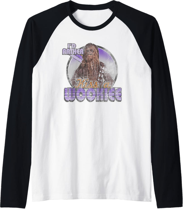 Star Wars Chewbacca Kiss A Wookiee Raglan