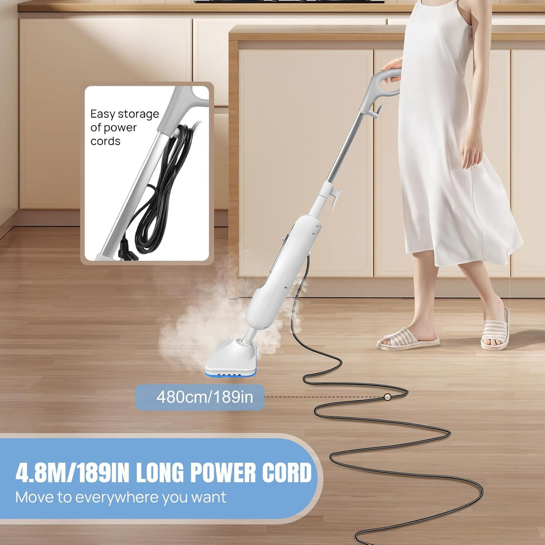 Heissdampfreiniger 3000 W Multifunktions-Dampfreiniger, Bodendampfreiniger für Fliesen-Hartholz-Lami