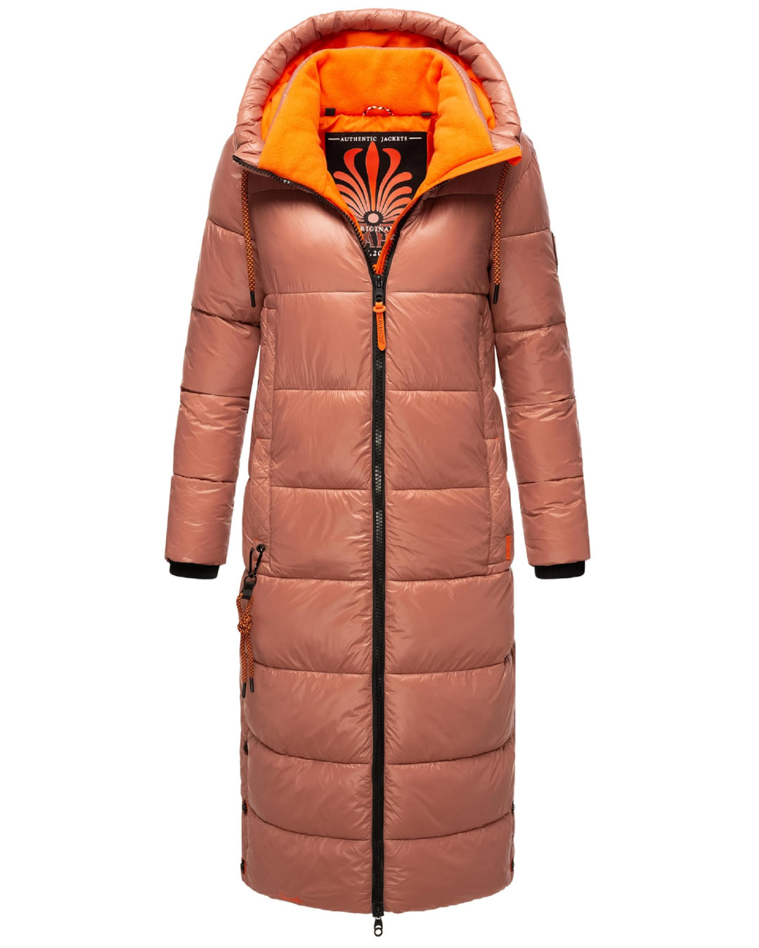 Navahoo Damen warmer Winter Steppmantel mit Kapuze Schmuseengel XS-XXL XS Terracotta, XS Terracotta