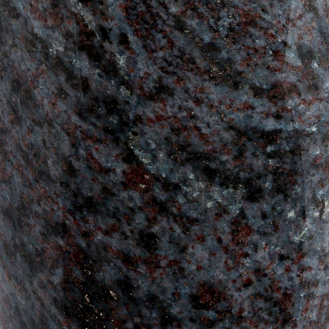 Afterglow Stilvolle Grabvase aus echtem Granit Orion dunkel Höhe 20 cm/Ø 10 cm Grabschmuck wetterfes