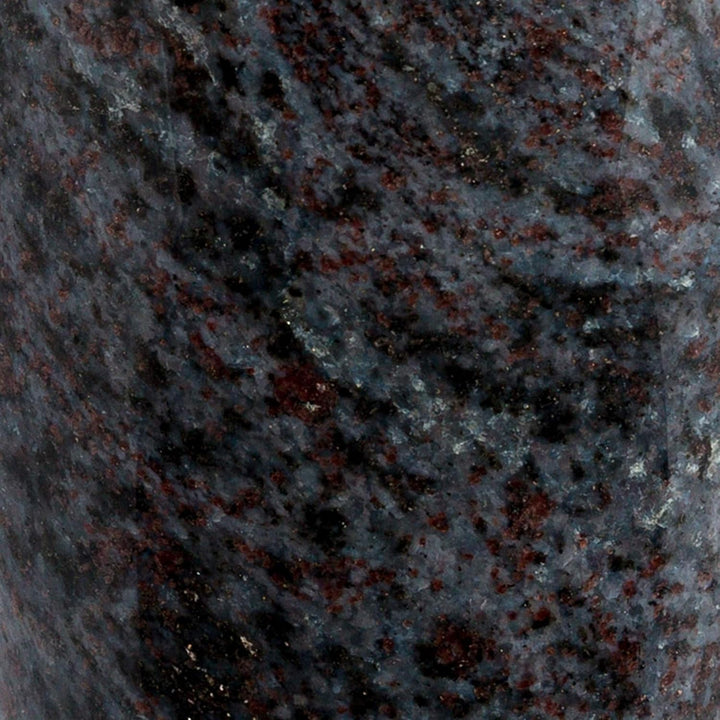 Afterglow Stilvolle Grabvase aus echtem Granit Orion dunkel Höhe 20 cm/Ø 10 cm Grabschmuck wetterfes