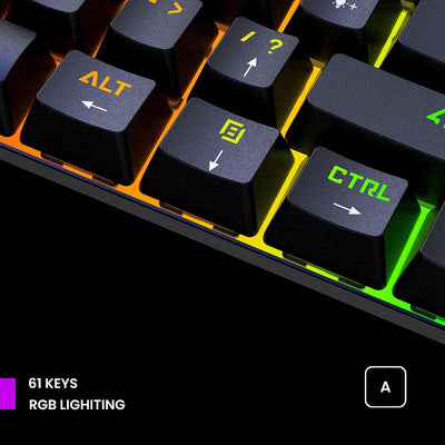PREYON Red All Claw Gaming tastatur mit USB C, Bluetooth, 2.4 GHz - Mechanische Tastatur mit Hinterg