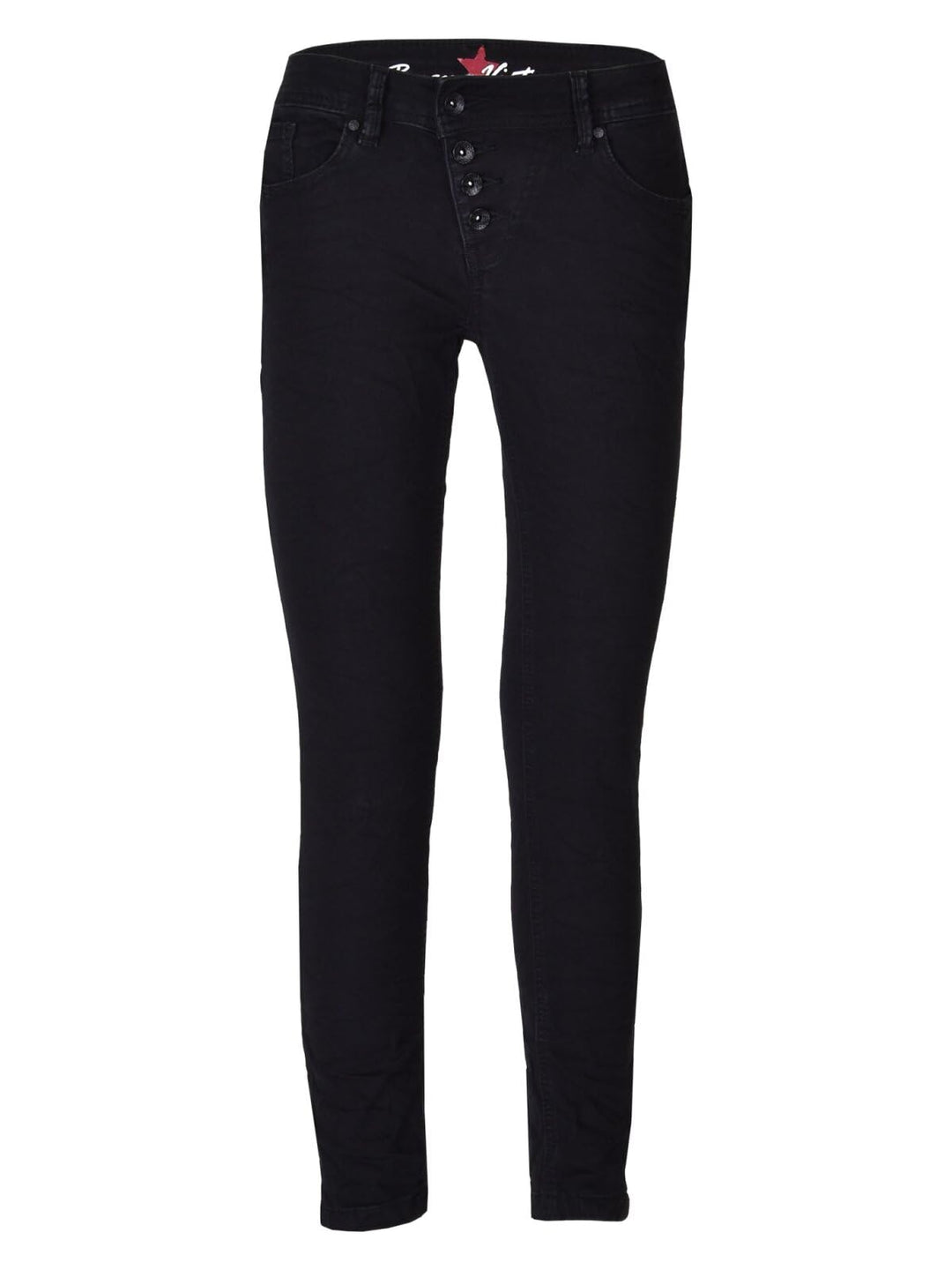 Buena Vista Damen Jeans Malibu Sweat Denim XS Schwarz, XS Schwarz