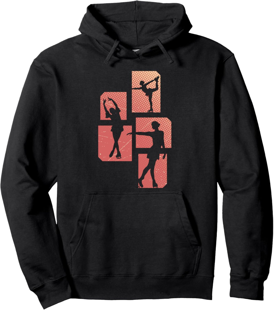 Eiskunstlaufen Eislaufen Schlittschuhlaufen Eisläufer Damen Pullover Hoodie