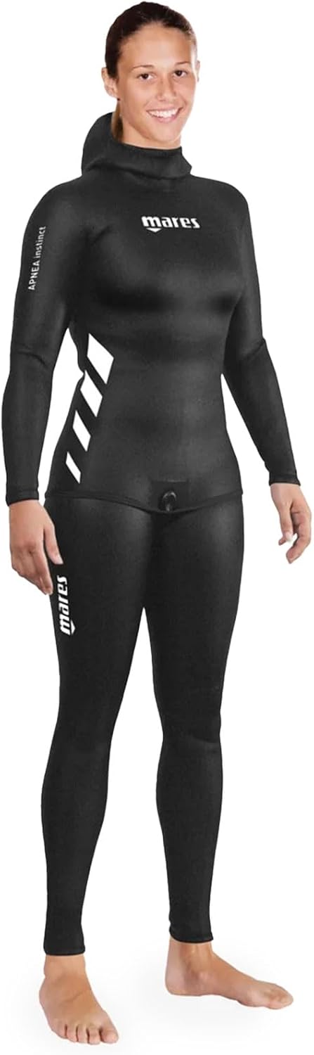 Mares Damen Apnoe Instinct 50 Offene Zelle Pants, Mehrfarbig - schwarz / schwarz