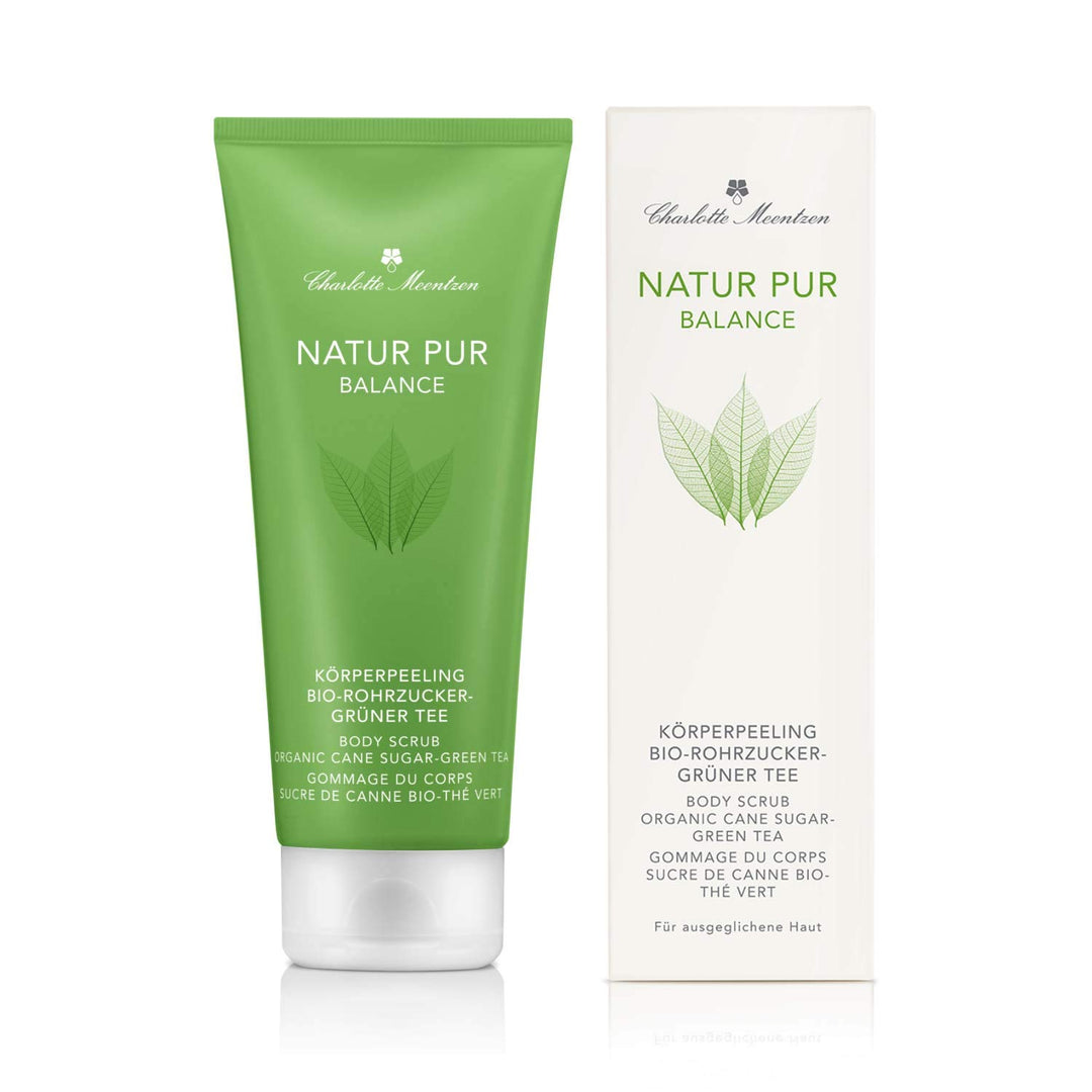 Charlotte Meentzen - Natur Pur Balance - Körperpeeling Bio-Rohrzucker-Grüner Tee - 200 ml