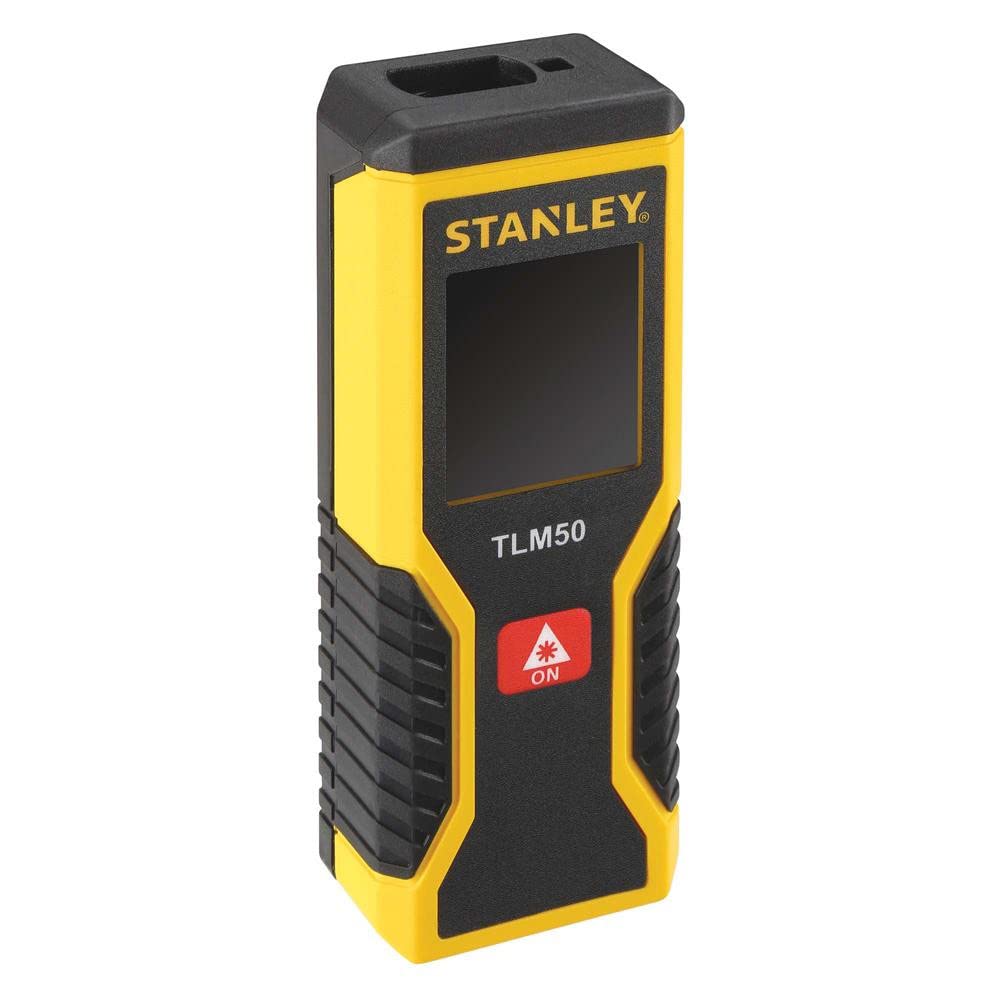 Stanley STHT1-77409 Laser-Entfernungsmesser / Distanzmesser TLM50 (mit Ein-Knopf-Klick-Messung, Mess