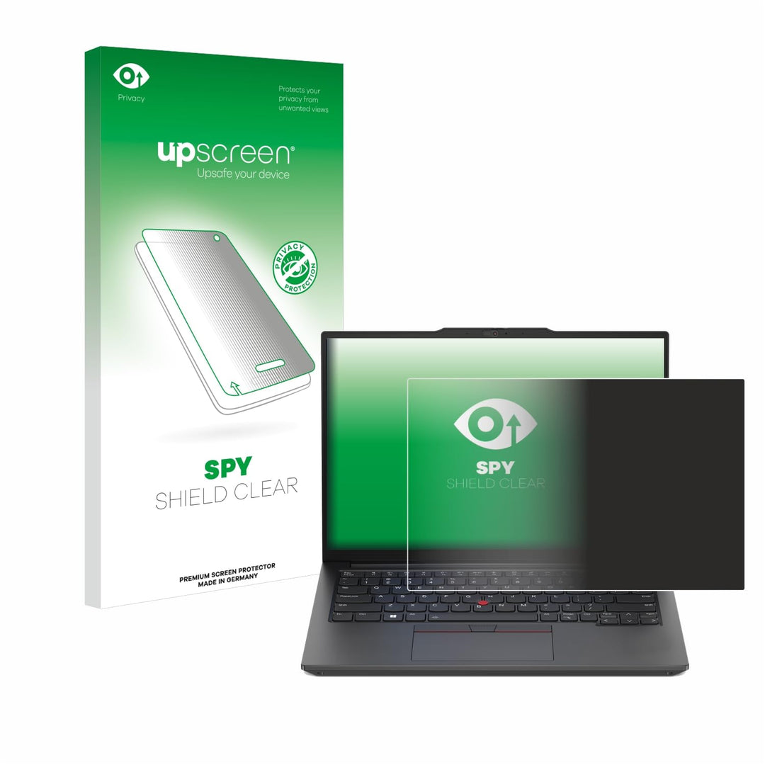 upscreen Anti-Spy Blickschutzfolie für Lenovo ThinkPad E14 Gen 5 Made in Germany, Privacy Screen Dis