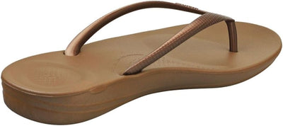 Fitflop Damen IQUSHION Ergonomische Zehentrenner Sandalen Flip Flops 36 EU Bronze, 36 EU Bronze