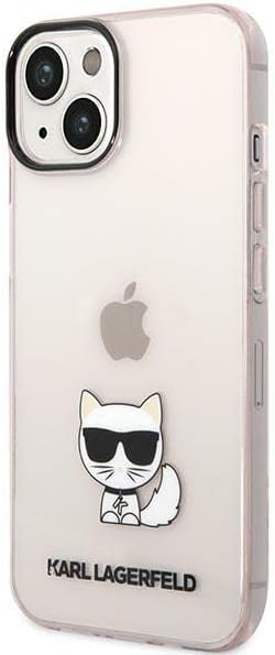 KARL LAGERFELD KLHCP14SCTTRI hülle für iPhone 14 6,1" hardcase rosa/pink Transparent Choupette Body