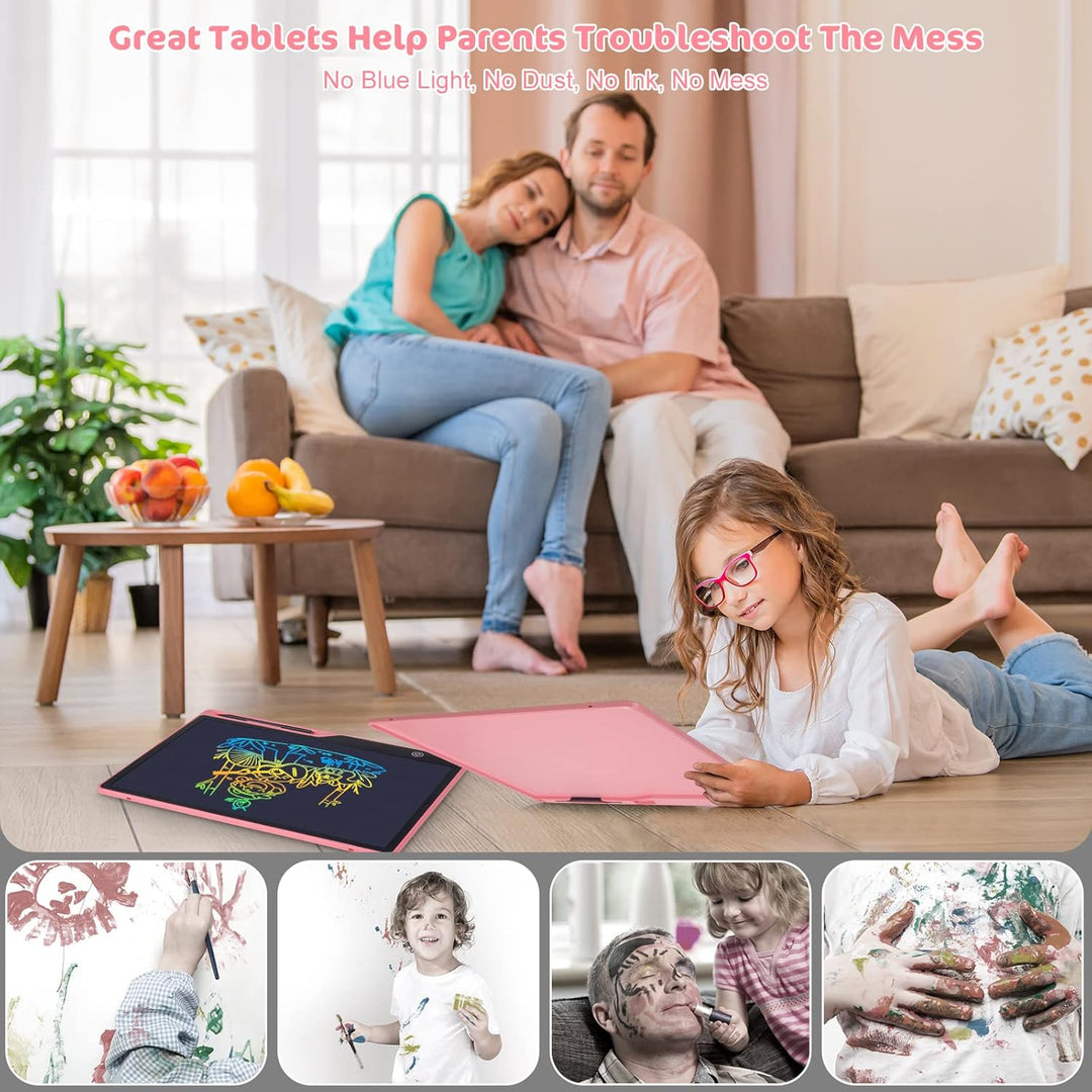Zaubertafel Maltafel 16 Zoll Wiederaufladbar, Spielzeug LCD Schreibtafel Kinder Pädagogisches Kinder