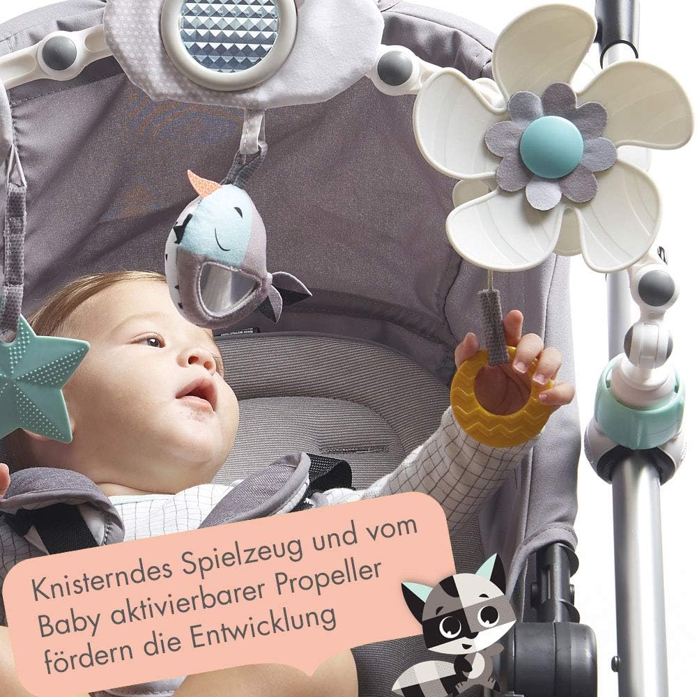 Tiny Love Sunny Stroll Spielbogen mit interaktivem Rasselspielzeug, nutzbar ab 0 M +, mit flexiblen