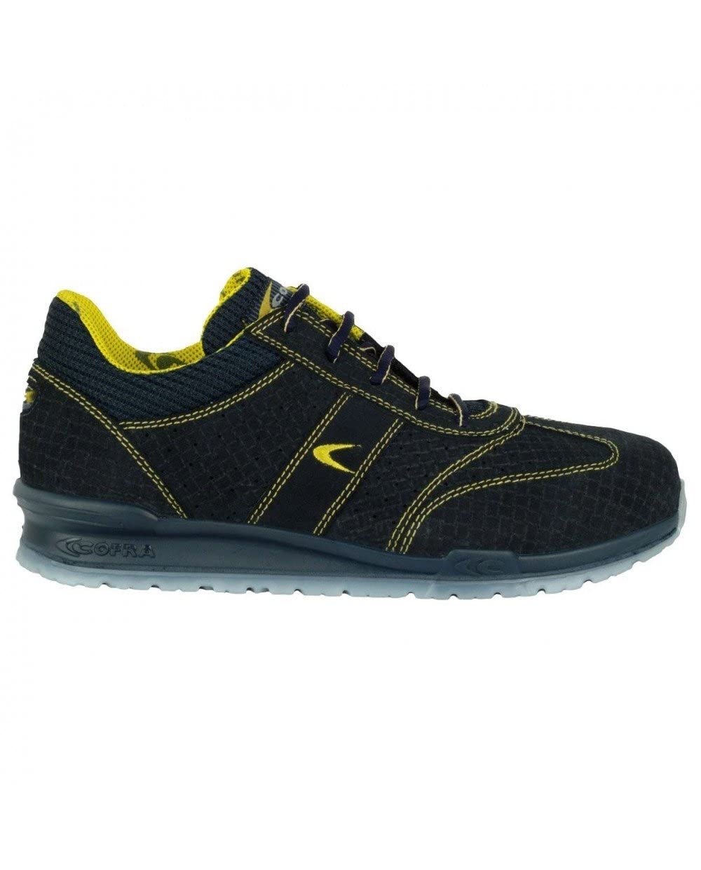 Cofra 78410-001.W44 SIVORI S1 P SRC Sicherheitsschuhe, Blau/Gelb, Grösse 44 44 EU, 44 EU