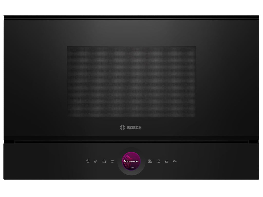 Bosch BFR7221B1 Einbau-Mikrowelle schwarz Serie 8 Schwarz 60 cm Breite, Serie 8 Schwarz 60 cm Breite