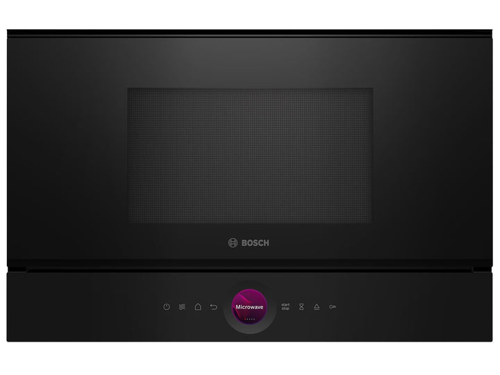 Bosch BFR7221B1 Einbau-Mikrowelle schwarz Serie 8 Schwarz 60 cm Breite, Serie 8 Schwarz 60 cm Breite