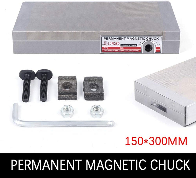 Futchoy 150x300mm Magnetspannplatte Magnetfutter Permanente Magnet Spannplatten Permanente Klemmplat