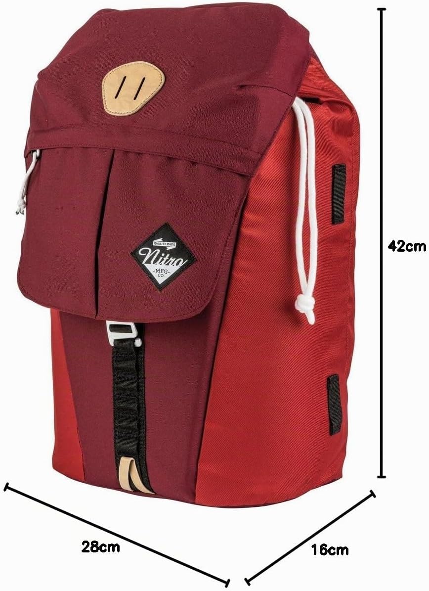 Nitro Cypress sportiver Daypack Rucksack für Uni &amp; Freizeit, Streetpack mit gepolstertem 15“ Wide La