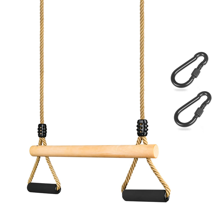 Trapez Schaukel, Kinderholz Multifunktions Einstellbar Schaukel mit Weicher Schwamm Griff Indoor Out