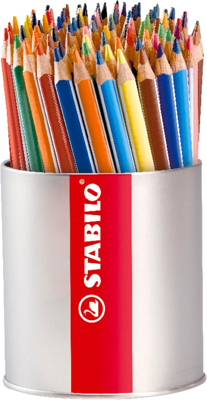 Dreikant-Buntstift - STABILO Trio dick - 92er Display - mit 92 Stück sortiert in 18 Farben, 92er Dis