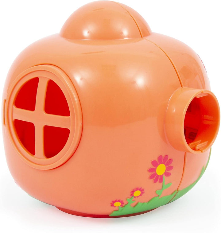 Giochi Preziosi Barbapapa Barpapapà-Lachs-Häuschen mit Blumenmalerei aussen Tür und Fenster zum Öffn