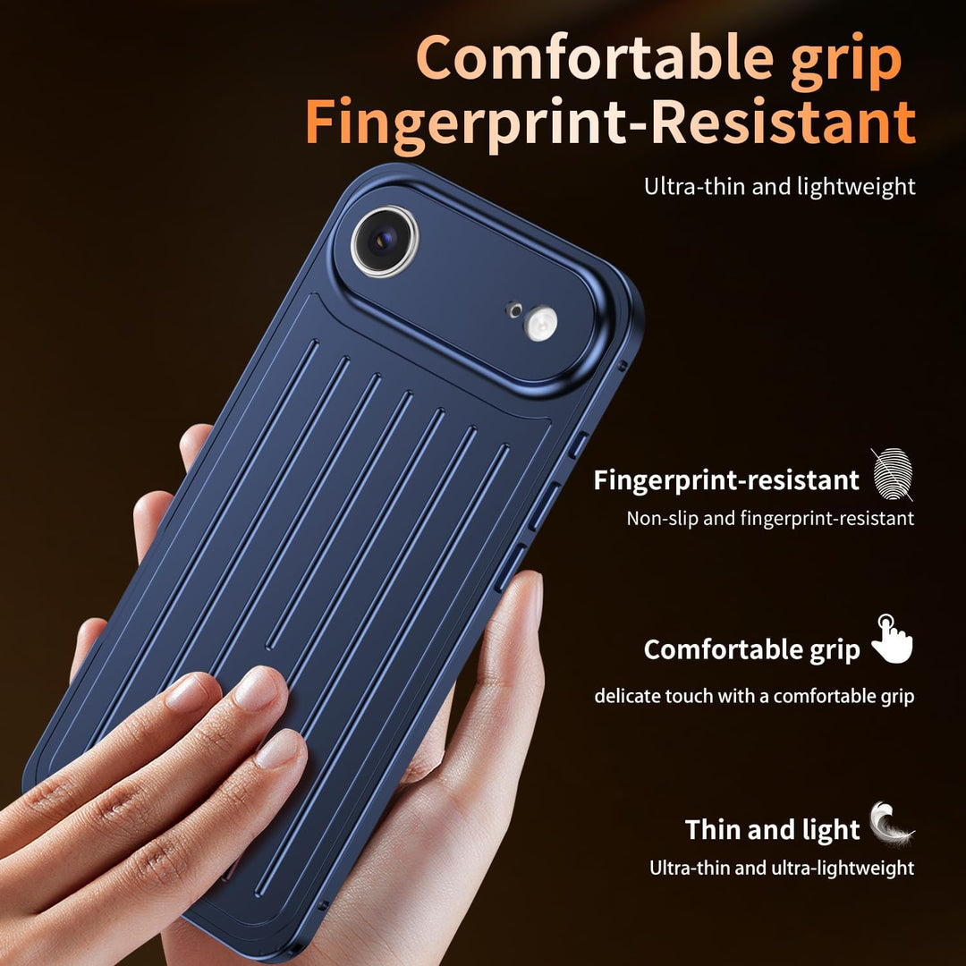 für iPhone 17 Air, Premium Kratzfest Hülle mit Kameraschutz & Bildschirmschutz, Seepferdchen-Verschl