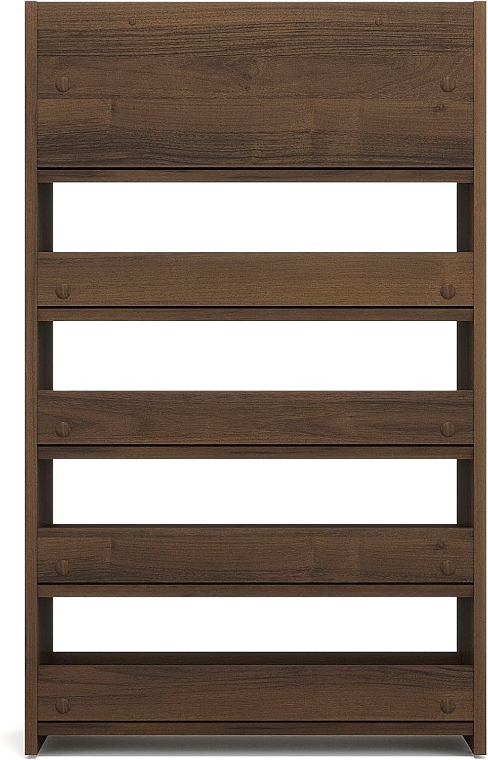 KOMTO Schuhregal Schmal - Schuhablage Flur mit 5 Ebenen Offener Schuhschrank Schuh Organizer Platzsp