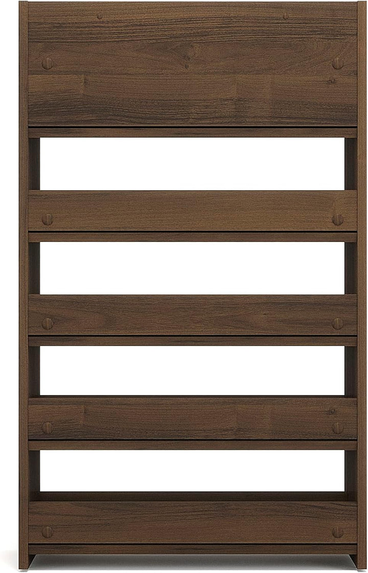 KOMTO Schuhregal Schmal - Schuhablage Flur mit 5 Ebenen Offener Schuhschrank Schuh Organizer Platzsp