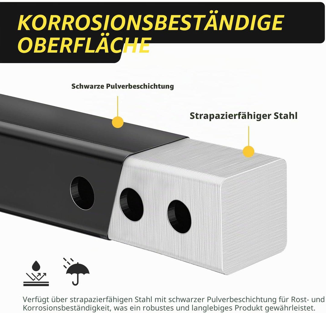 MaxxHaul 50909 Anhängerkupplungserhöhung für 5,1 cm Empfänger mit 15,2 cm Rise & Drop mit massivem S