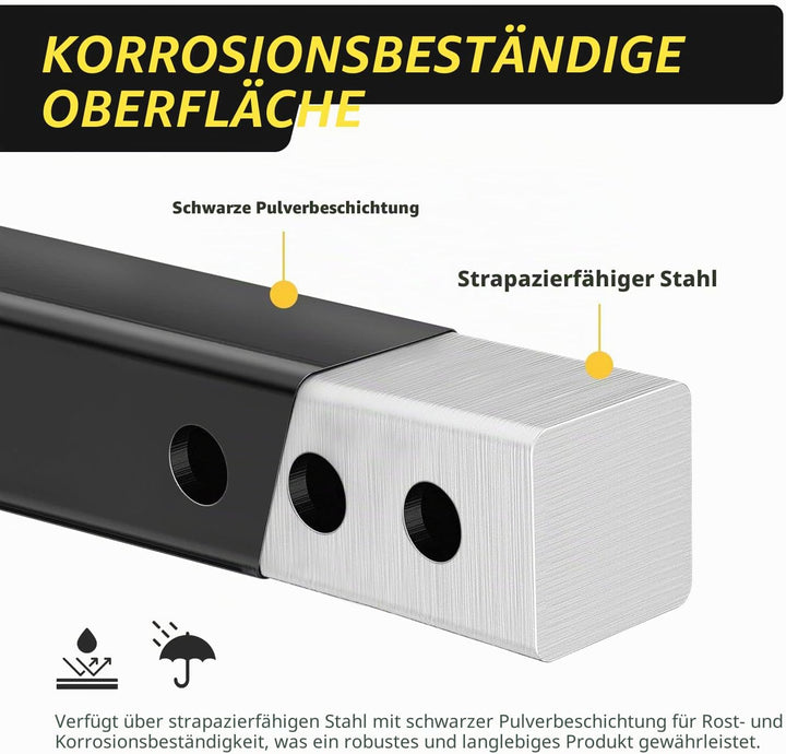 MaxxHaul 50909 Anhängerkupplungserhöhung für 5,1 cm Empfänger mit 15,2 cm Rise & Drop mit massivem S