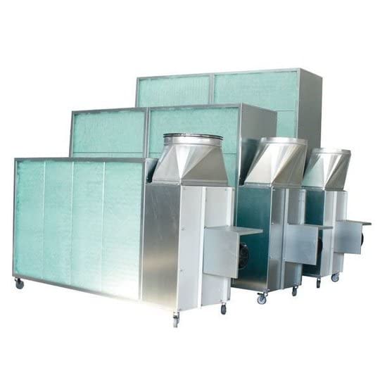 MST-DESIGN Absauganlage Mobile Farbnebelabsauganlage Farbnebelabsaugung Spritzwand 2600 x 2000 x 600