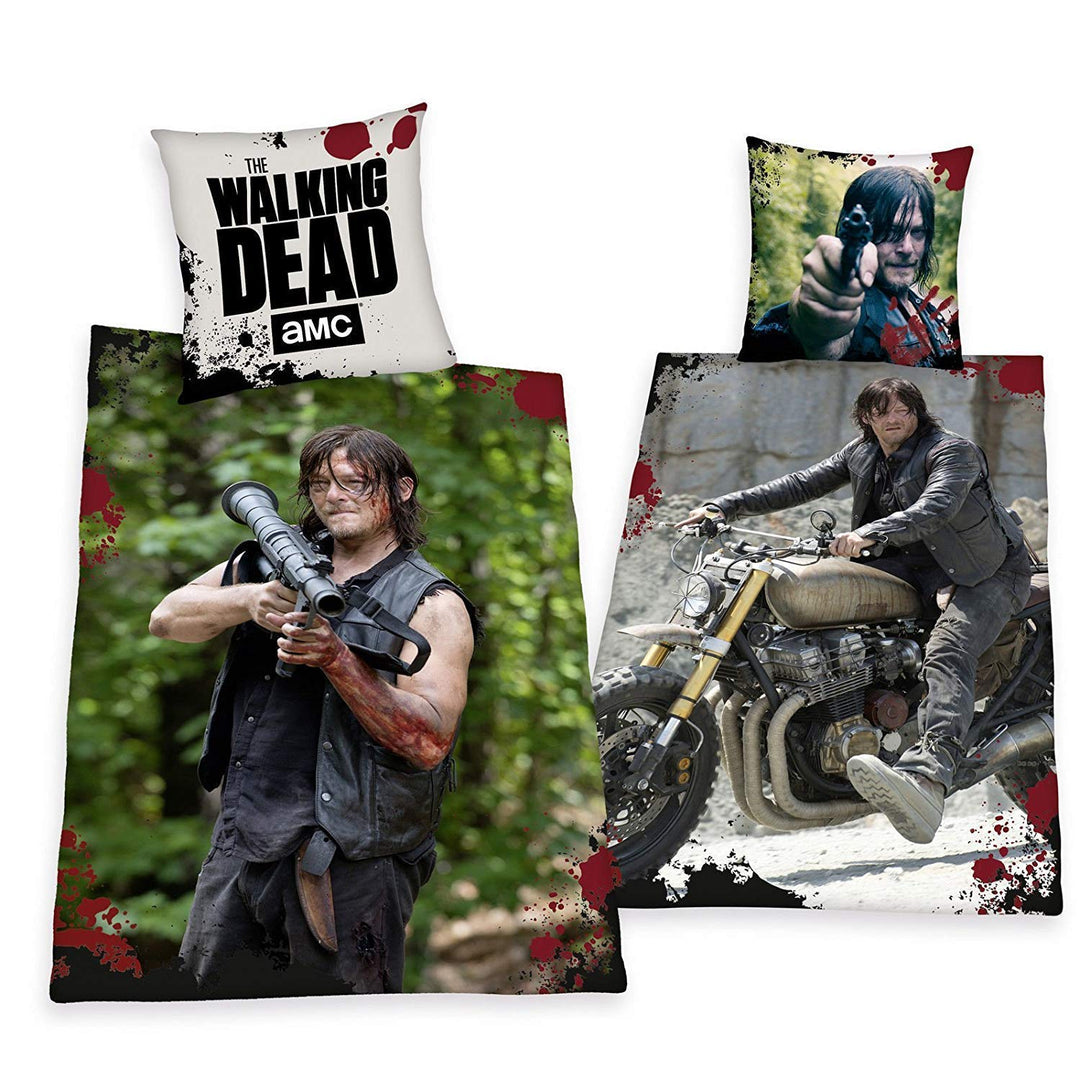 Herding The Walking Dead Daryl Dixon Sondermodell Bettwäsche 135 x 200 cm Geschenk All-in-One Outlet