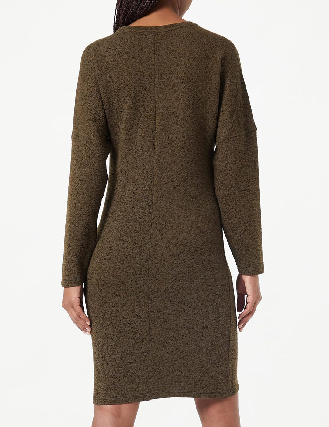 Noppies Damen Dress Riva Nursing Long Sleeve Kleid 34 Dark Olive - P981, 34 Dark Olive - P981