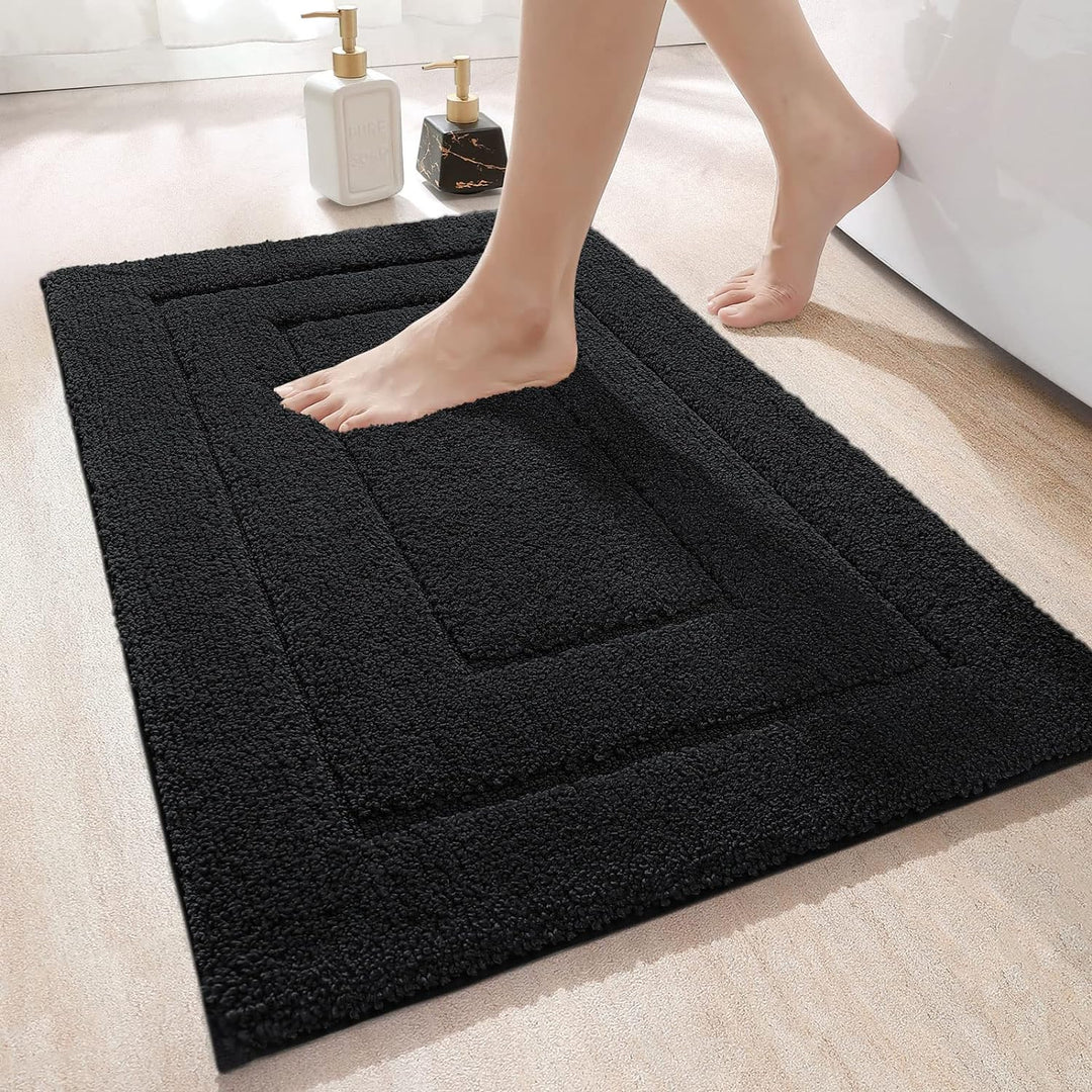 DEXI Badteppich rutschfeste,weicher Badezimmerteppich Wasserabsorbierend Badematte maschinenwaschbar